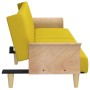 Schlafsofa mit Armlehnen aus hellgelbem Stoff von vidaXL, Sofas - Ref: Foro24-351847, Preis: 269,36 €, Rabatt: %
