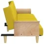 Sofa bed with armrests light yellow fabric by vidaXL, Sofas - Ref: Foro24-351847, Price: 265,03 €, Discount: %