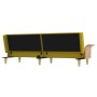 Schlafsofa mit Armlehnen aus hellgelbem Stoff von vidaXL, Sofas - Ref: Foro24-351847, Preis: 269,36 €, Rabatt: %