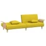 Sofa bed with armrests light yellow fabric by vidaXL, Sofas - Ref: Foro24-351847, Price: 265,03 €, Discount: %