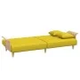 Sofa bed with armrests light yellow fabric by vidaXL, Sofas - Ref: Foro24-351847, Price: 265,03 €, Discount: %