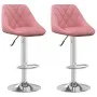 Küchenhocker aus rosa Samt, 2 Einheiten von vidaXL, Küchenhocker - Ref: Foro24-335310, Preis: 141,28 €, Rabatt: %