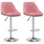 Küchenhocker aus rosa Samt, 2 Einheiten von vidaXL, Küchenhocker - Ref: Foro24-335310, Preis: 144,66 €, Rabatt: %