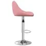 Taburete de cocina 2 unidades de terciopelo rosa de vidaXL, Taburetes de cocina - Ref: Foro24-335310, Precio: 141,28 €, Descu...