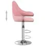 Taburete de cocina 2 unidades de terciopelo rosa de vidaXL, Taburetes de cocina - Ref: Foro24-335310, Precio: 141,28 €, Descu...