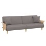Sofa bed with armrests taupe gray fabric by vidaXL, Sofas - Ref: Foro24-351848, Price: 290,51 €, Discount: %