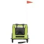 Remolque de bicicleta mascotas hierro tela Oxford verde gris de vidaXL, Cochecitos para mascotas - Ref: Foro24-93843, Precio:...