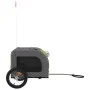 Remolque de bicicleta mascotas hierro tela Oxford verde gris de vidaXL, Cochecitos para mascotas - Ref: Foro24-93843, Precio:...