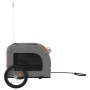 Haustier-Fahrradanhänger, Eisen-Oxford-Stoff, Rot, Grau von vidaXL, Kinderwagen für Haustiere - Ref: Foro24-93838, Preis: 100...