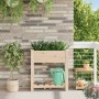 Maceta para Jardín con estante Beige 71 x 37 x 76.5 cm en Maceteros y jardineras | Comprar online en Foro24