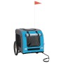 Haustier-Fahrradanhänger, Eisen-Oxford-Stoff, Blaugrau von vidaXL, Kinderwagen für Haustiere - Ref: Foro24-93841, Preis: 102,...