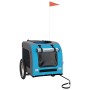 Haustier-Fahrradanhänger, Eisen-Oxford-Stoff, Blaugrau von vidaXL, Kinderwagen für Haustiere - Ref: Foro24-93841, Preis: 102,...