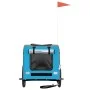 Haustier-Fahrradanhänger, Eisen-Oxford-Stoff, Blaugrau von vidaXL, Kinderwagen für Haustiere - Ref: Foro24-93841, Preis: 108,...