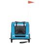 Haustier-Fahrradanhänger, Eisen-Oxford-Stoff, Blaugrau von vidaXL, Kinderwagen für Haustiere - Ref: Foro24-93841, Preis: 102,...