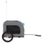 Haustier-Fahrradanhänger, Eisen-Oxford-Stoff, Blaugrau von vidaXL, Kinderwagen für Haustiere - Ref: Foro24-93841, Preis: 102,...