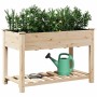 Maceta para Jardín con estante Beige 115 x 59 x 76.5 cm en Maceteros y jardineras | Comprar online en Foro24
