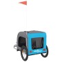 Haustier-Fahrradanhänger, Eisen-Oxford-Stoff, Blaugrau von vidaXL, Kinderwagen für Haustiere - Ref: Foro24-93841, Preis: 102,...