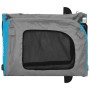 Haustier-Fahrradanhänger, Eisen-Oxford-Stoff, Blaugrau von vidaXL, Kinderwagen für Haustiere - Ref: Foro24-93841, Preis: 102,...
