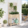 Maceta para Jardín con estante Beige 71 x 38 x 152 cm en Maceteros y jardineras | Comprar online en Foro24