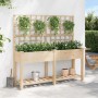 Maceta para Jardín con estante Beige 161 x 46 x 152.5 cm en Maceteros y jardineras | Comprar online en Foro24