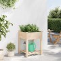 Maceta para Jardín con estante Beige 60.5 x 60 x 76.5 cm en Maceteros y jardineras | Comprar online en Foro24