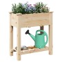 Maceta para Jardín con estante Beige 71 x 37 x 76.5 cm en Maceteros y jardineras | Comprar online en Foro24