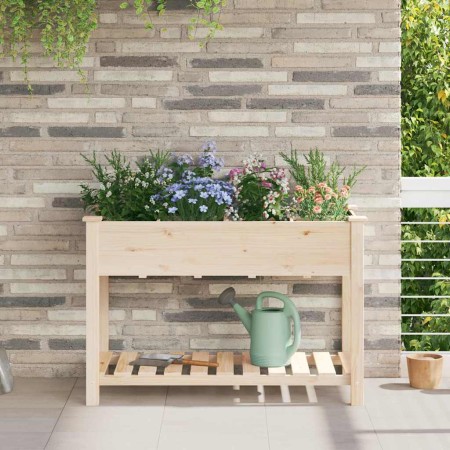 Maceta para Jardín con estante Beige 115 x 59 x 76.5 cm en Maceteros y jardineras | Comprar online en Foro24