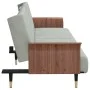 Light gray velvet sofa bed with cup holder by vidaXL, Sofas - Ref: Foro24-351850, Price: 317,52 €, Discount: %