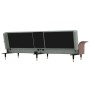 Sofá cama con portavasos terciopelo gris claro de vidaXL, Sofás - Ref: Foro24-351850, Precio: 341,52 €