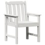 Silla de comedor de jardín. 2 pcs Blanco 65.5 x 59 x 88cm HDPE