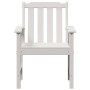 Silla de comedor de jardín. 2 pcs Blanco 65.5 x 59 x 88cm HDPE
