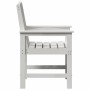 Silla de comedor de jardín. 2 pcs Blanco 65.5 x 59 x 88cm HDPE