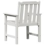 Silla de comedor de jardín. 2 pcs Blanco 65.5 x 59 x 88cm HDPE
