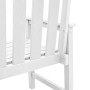 Silla de comedor de jardín. 2 pcs Blanco 65.5 x 59 x 88cm HDPE