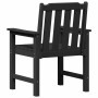 Silla de comedor de jardín. 2 pcs Negro 65.5 x 59 x 88cm HDPE en Sillas de jardín | Comprar online en Foro24
