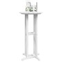 Mesa de Bar Blanco 55 x 55 x 107 cm HDPE