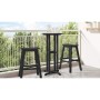 Mesa de Bar Negro 55 x 55 x 107 cm HDPE