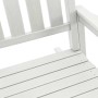 Silla mecedora de jardín Blanco 70 x 92 x 108cm HDPE