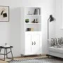 Aparador alto madera contrachapada blanco 69,5x34x180 cm de vidaXL, Aparadores - Ref: Foro24-3189925, Precio: 130,30 €, Descu...