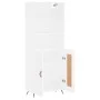 Aparador alto madera contrachapada blanco 69,5x34x180 cm de vidaXL, Aparadores - Ref: Foro24-3189925, Precio: 130,30 €, Descu...