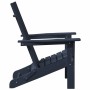 Silla Adirondack Plegable Azul Marino 74.5 x 80.5 x 90cm HDPE