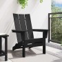 Silla Adirondack Plegable Negro 74.5 x 80.5 x 90cm HDPE