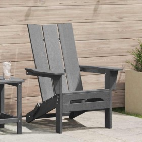 Silla Adirondack Plegable Gris Claro 74.5 x 80.5 x 90cm HDPE