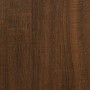 Aparador alto madera contrachapada roble marrón 34,5x32,5x180cm