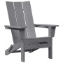 Silla Adirondack Plegable Gris Claro 74.5 x 80.5 x 90cm HDPE