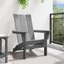 Silla Adirondack Plegable Gris Claro 74.5 x 80.5 x 90cm HDPE