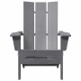 Silla Adirondack Plegable Gris Claro 74.5 x 80.5 x 90cm HDPE