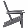 Silla Adirondack Plegable Gris Claro 74.5 x 80.5 x 90cm HDPE