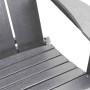 Silla Adirondack Plegable Gris Claro 74.5 x 80.5 x 90cm HDPE