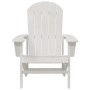 Silla Adirondack Blanco 74 x 82 x 92cm HDPE